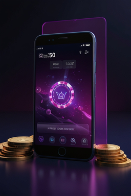 Smartphone avec l’appli Godz Casino