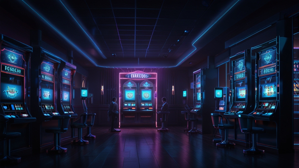 Formulaire de récupération de mot de passe dans une ambiance de casino sombre