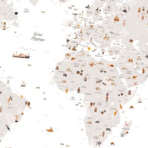 Carte du monde Les petites dates